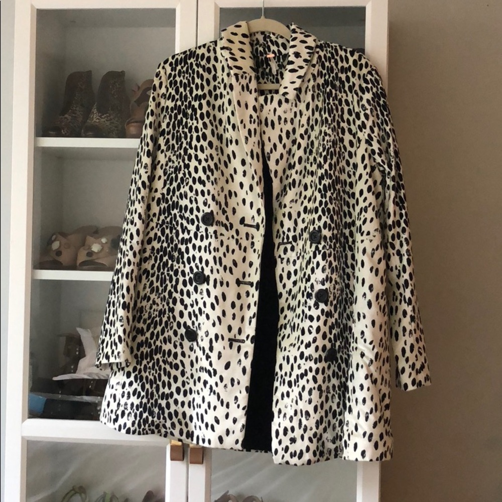 FREE PEOPLE LEOPARD COAT